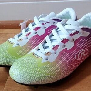 Boys or Girls Youth Kids RAWLINGS Rainbow Delta Soccer Cleats Sizes  4 NWT
